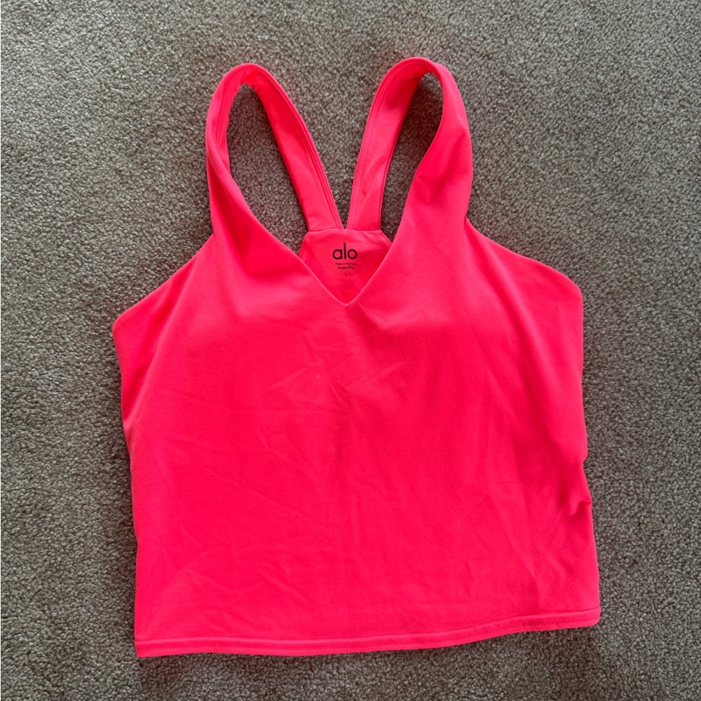 Alo Bright Pink Tank Top